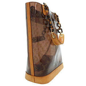 Louis Vuitton bag Monogram Shoulder Cabas tote Ambre Vinyl Brown
